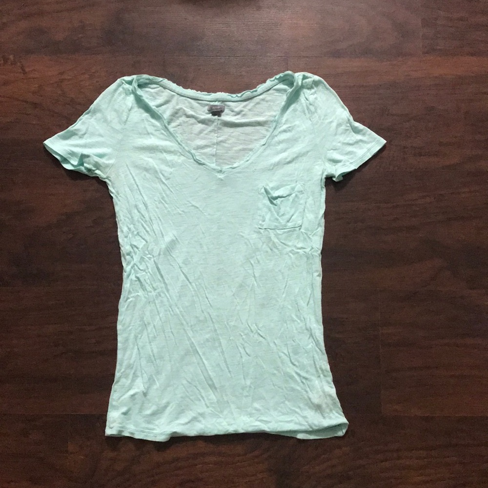 Aqua V-neck